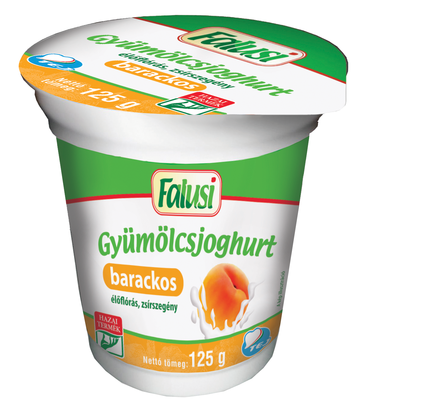 Falusi barackos gyümölcsjoghurt 125 g